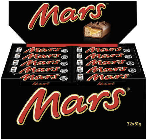 32x51g mars riegel schokolade - mars,