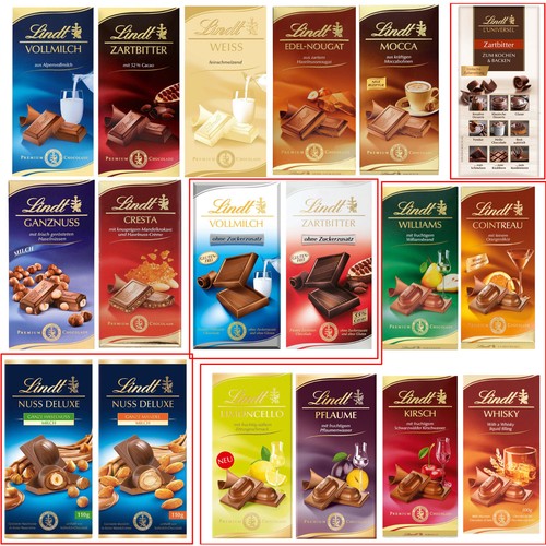 Lindt 100g tafeln - lindt,