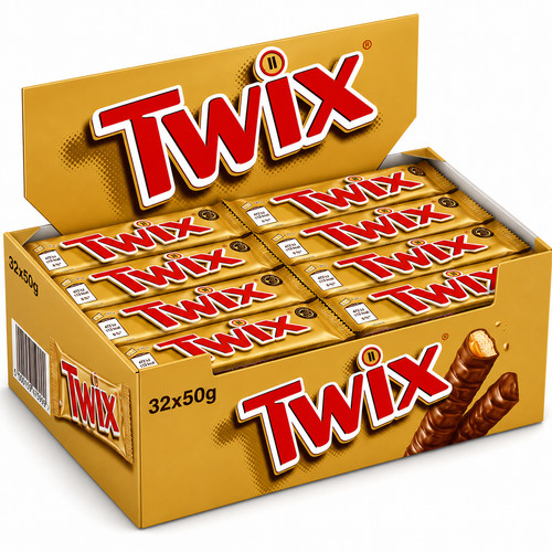 32x twix schokoriegel 50g - 32x,